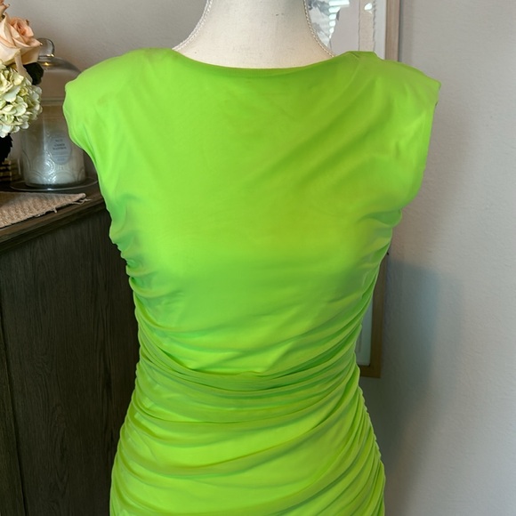 Asos Womens Neon Backless Dress - Picture 3 of 11